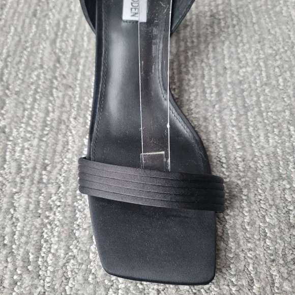 Steve Madden Black Strappy Heels - Picture 7 of 13